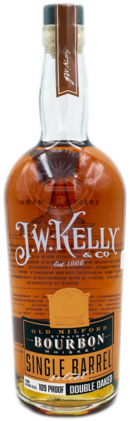 J.W. Kelly Old Milford Straight Bourbon Whiskey Single Barrel Select